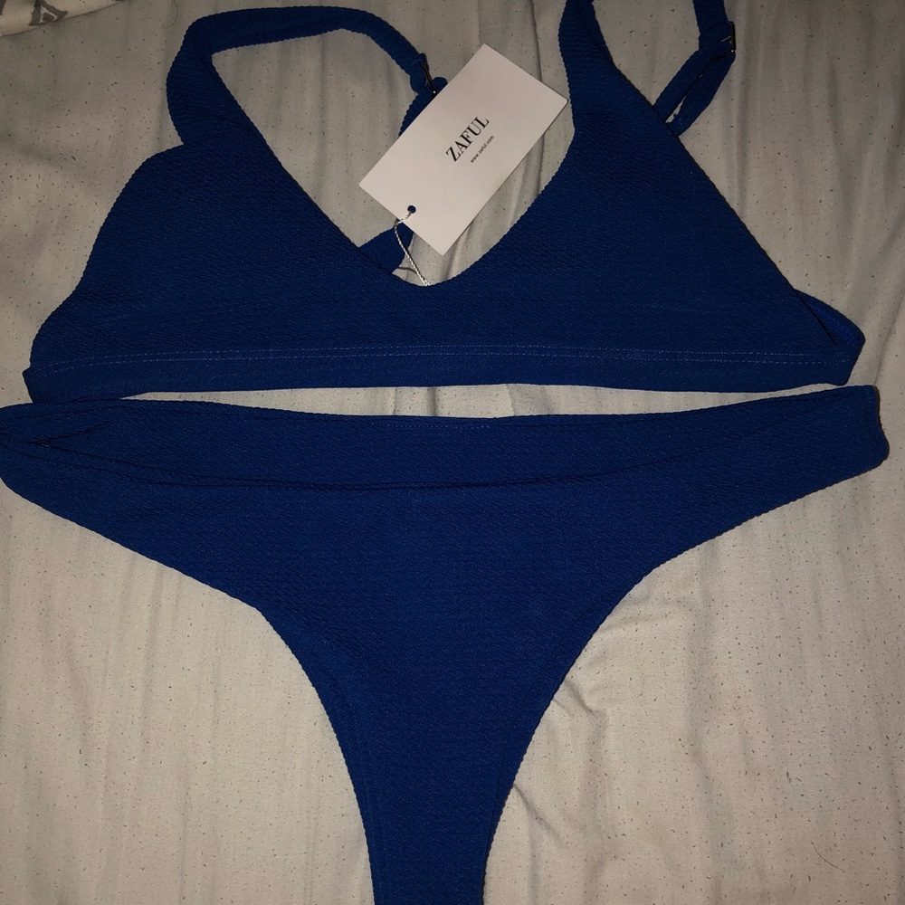 zaful royal blue bathing suit 💙